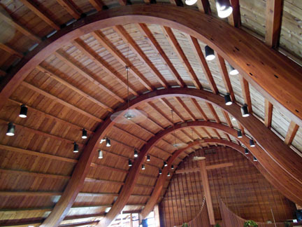 Bell Curved Wooden Ceiling
