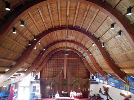 Interior of the Sanctuary - view from the balcony