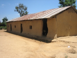 Ugolwe Primary school old classes block that was used by 300 pupils, before the new one below was built.