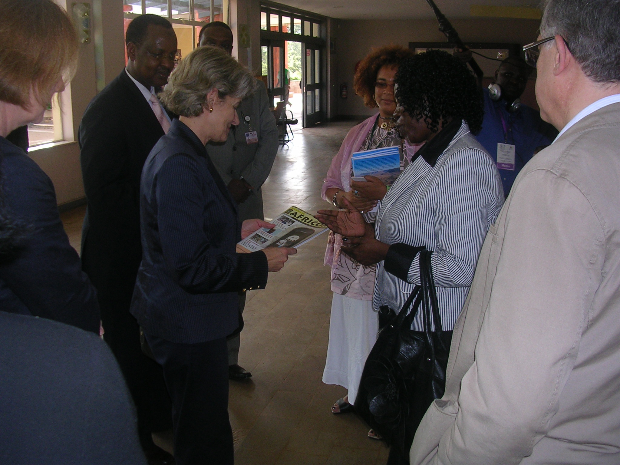 AFRICOM Executive Director,Dr Rudo Sithole sharing with Mrs.Irina Bokova,Director General UNESCO