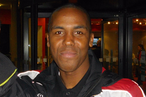 Darren Byfield in his first coaching role.