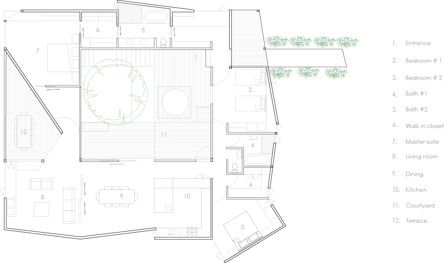 Floorplan of Ivanhoe House