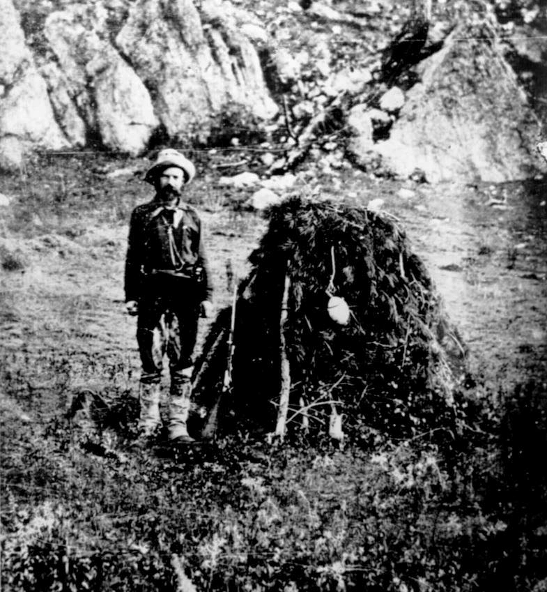 Dr. McGillycuddy at Slim Buttes. He worked futiley to save the life of Chief American Horse