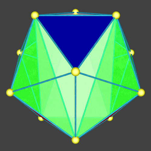 A polyhedral annoviaivo 3 can be constructed to create a tetrahedron on each face of a tiangular antiprism . A polyhedral annoviaivo 3 can be constructed to create a tetrahedron on each face of a tiangular antiprism .
