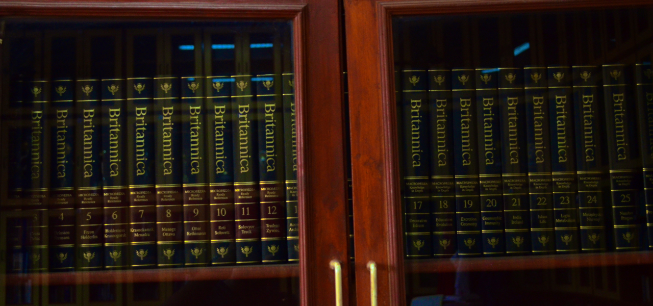Books in the schools library.