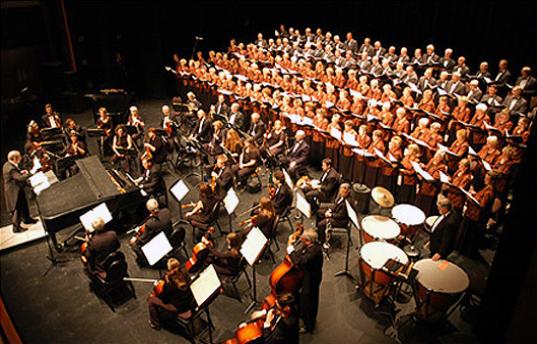 Willem in concert with his Liberation Choir. Willem in concert with his Liberation Choir.
