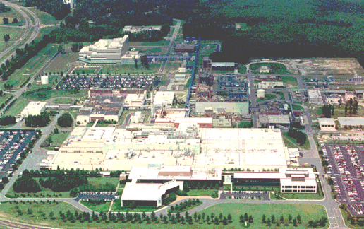 Catalytica Pharmaceuticals’ manufacturing plant in Greenville, North Carolina processes raw materials into final packaged drugs for global distribution.