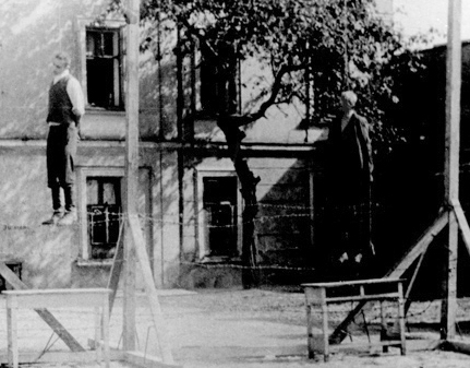 Michał Kruk and several others from Przemyśl hanged on 6 September 1943 as capital punishment for trying to hide Jews; listed by Anna Poray.