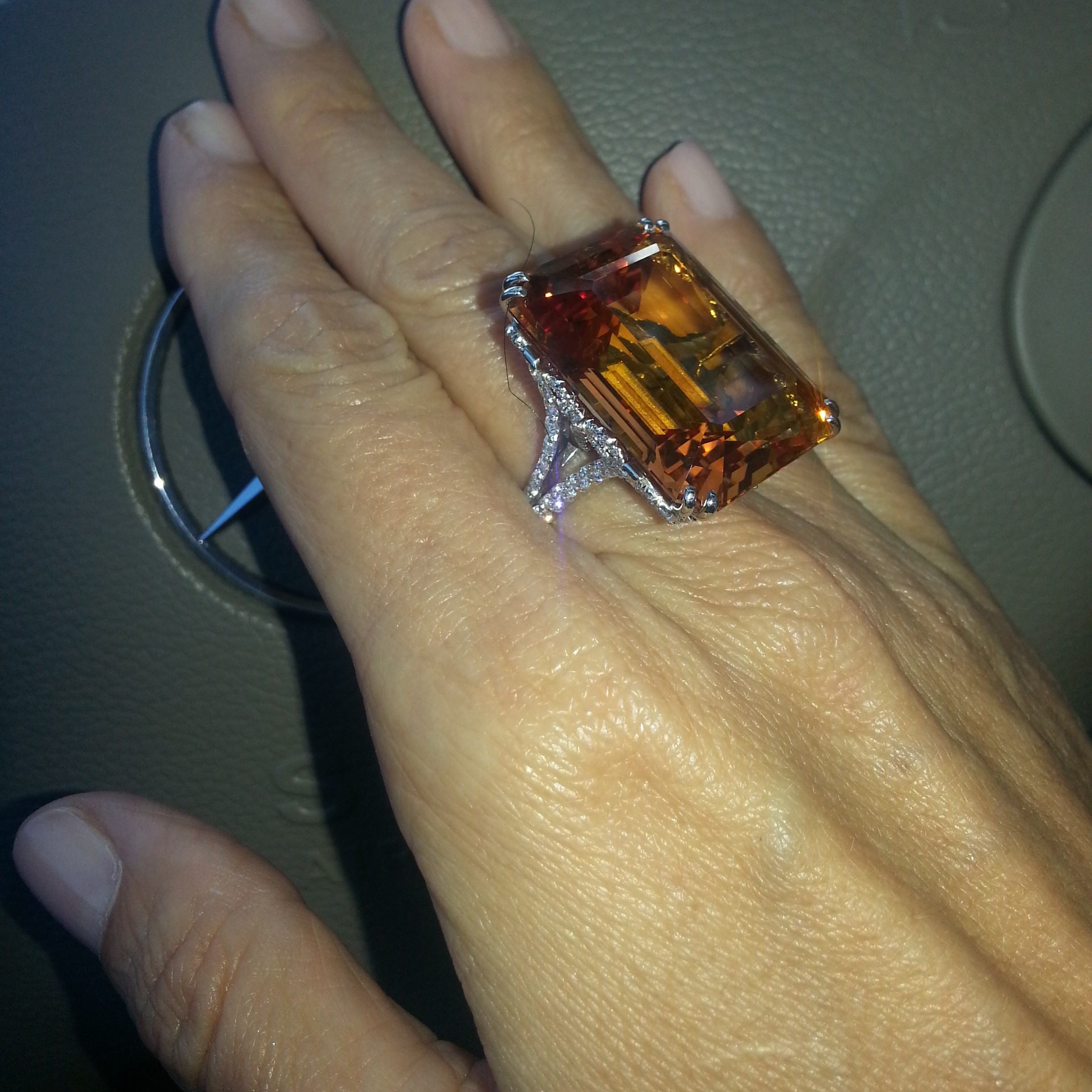 The worlds largest Imperial Topaz The worlds largest Imperial Topaz
