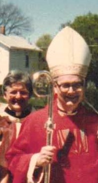 Rev. Lawrence Milby and Buffalo Aux. Bishop Bernard McLaughlin, Gowanda, NY, 1988