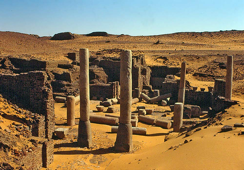 Remains of a Christian church in Old Dongola, capital of medieval Christian kingdom od Makuria