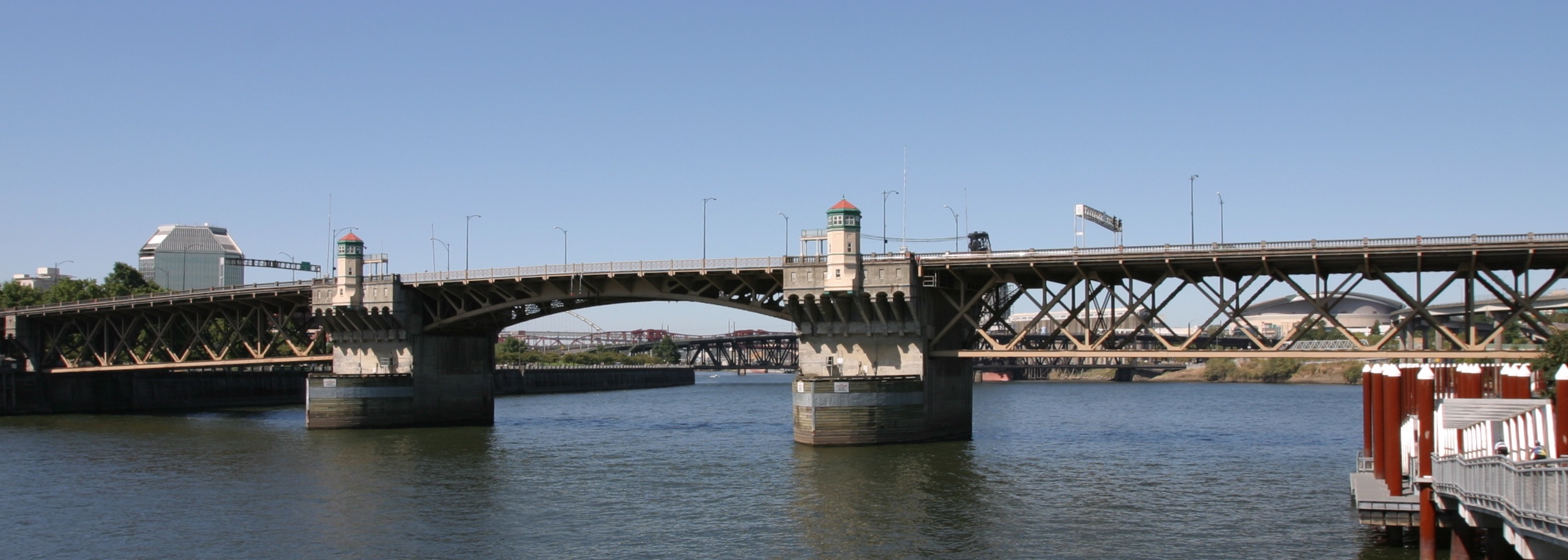 Burnside Bridge in Portland, Oregon, built in 1926.