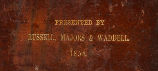 Pony Express Bible with gold lettering