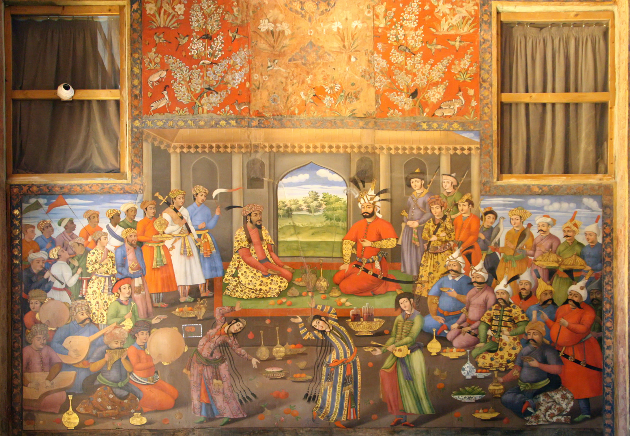 Shah Tahmasp I and the Mughal Emperor Humayun in Isfahan.