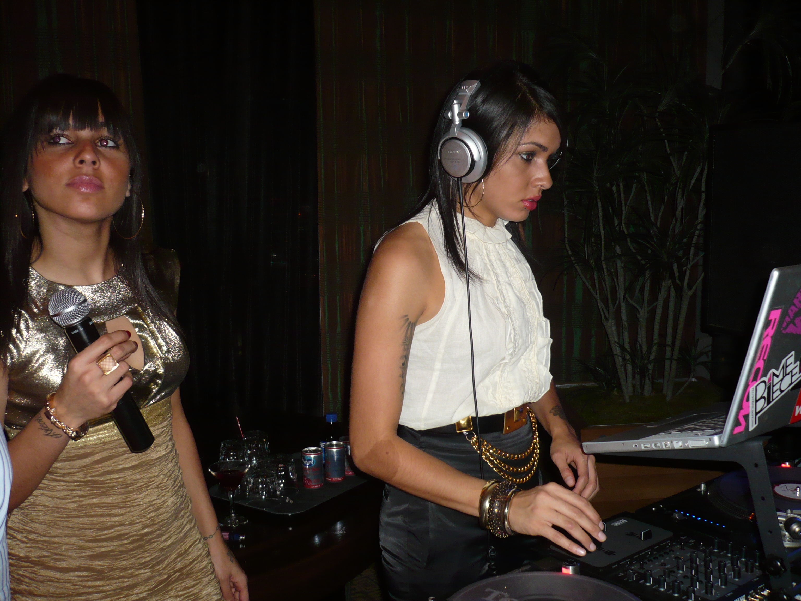 Nina Sky on their concert in June 2007|right