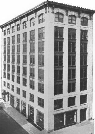Trussed Concrete company building in Detroit, Michigan, circa 1910