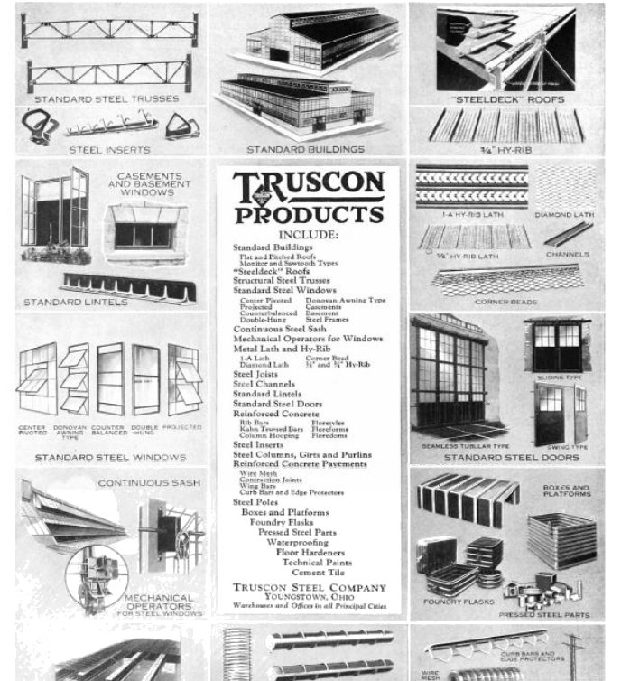 Truscon products 1918