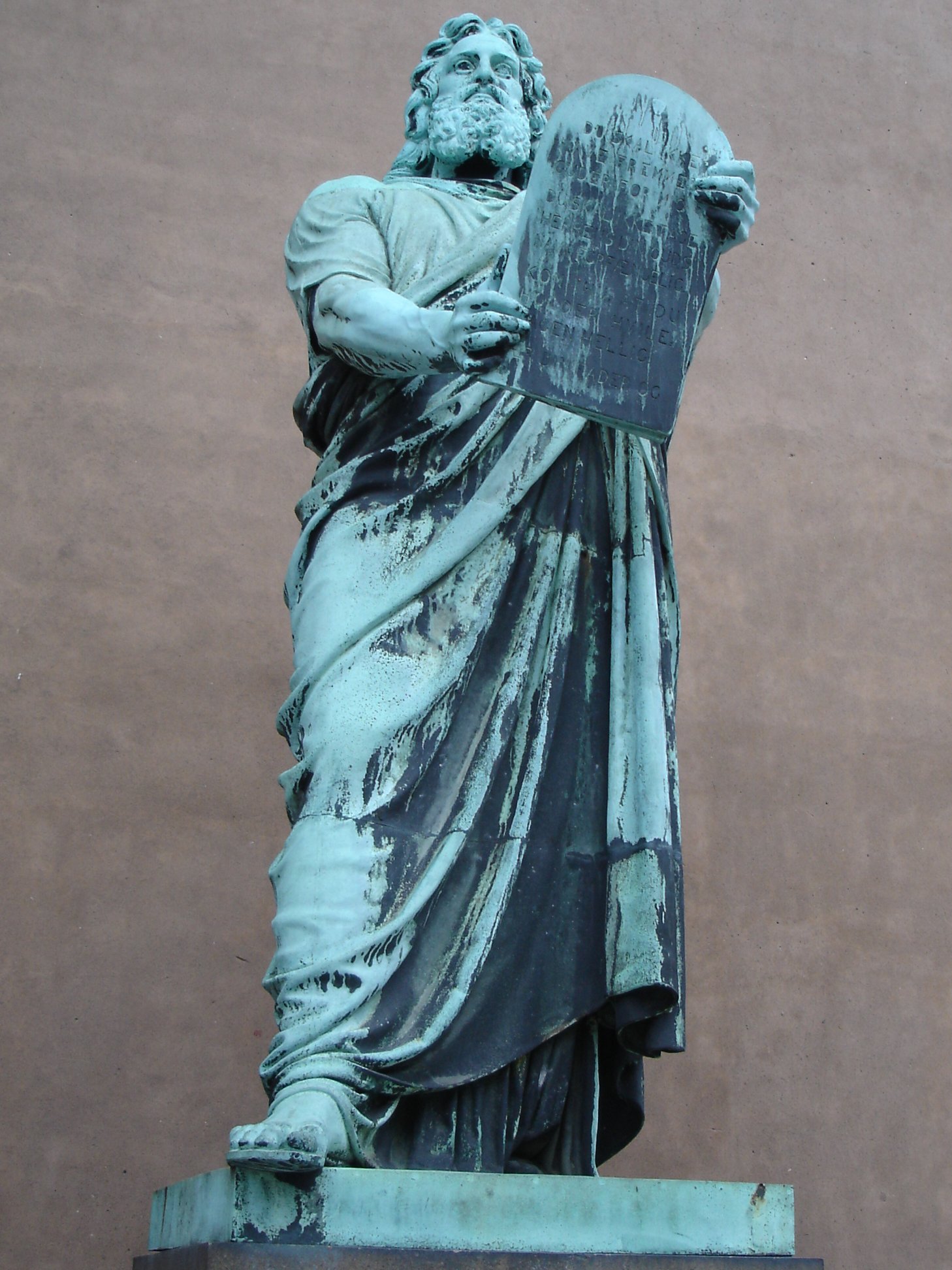 Statue of Moses by H. W. Bissen, 1853, Copenhagen, Denmark
