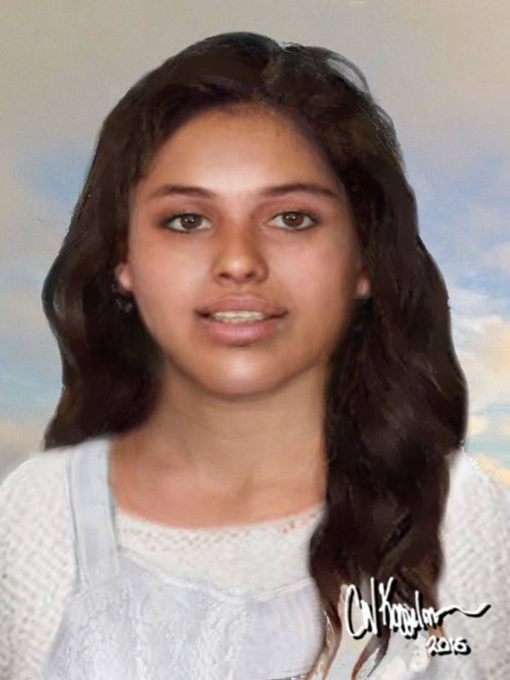 Artist's impression of the Jane Doe found in Los Angeles County, 1992