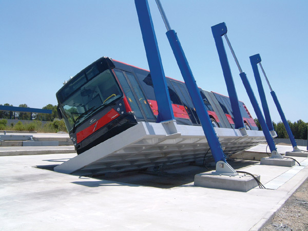 Rollover test setup