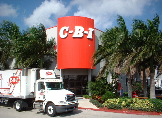 Cheney Brothers truck in front of Riviera Beach, FL location.