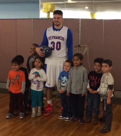 Edon Molla at the kids with disabilities clinic. Edon Molla at the kids with disabilities clinic.