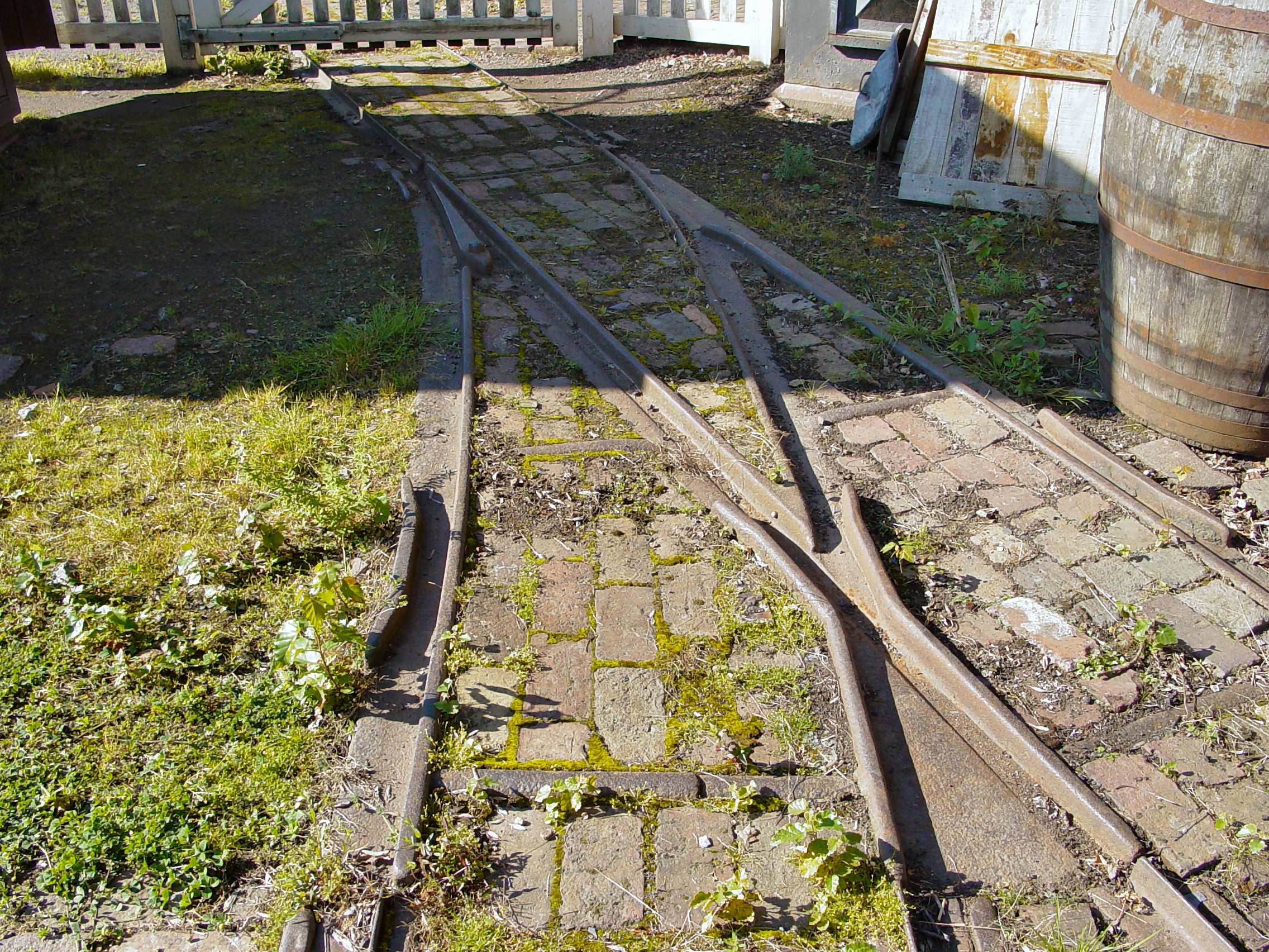 A section of typical flangeway track as used by Richard Trevithick