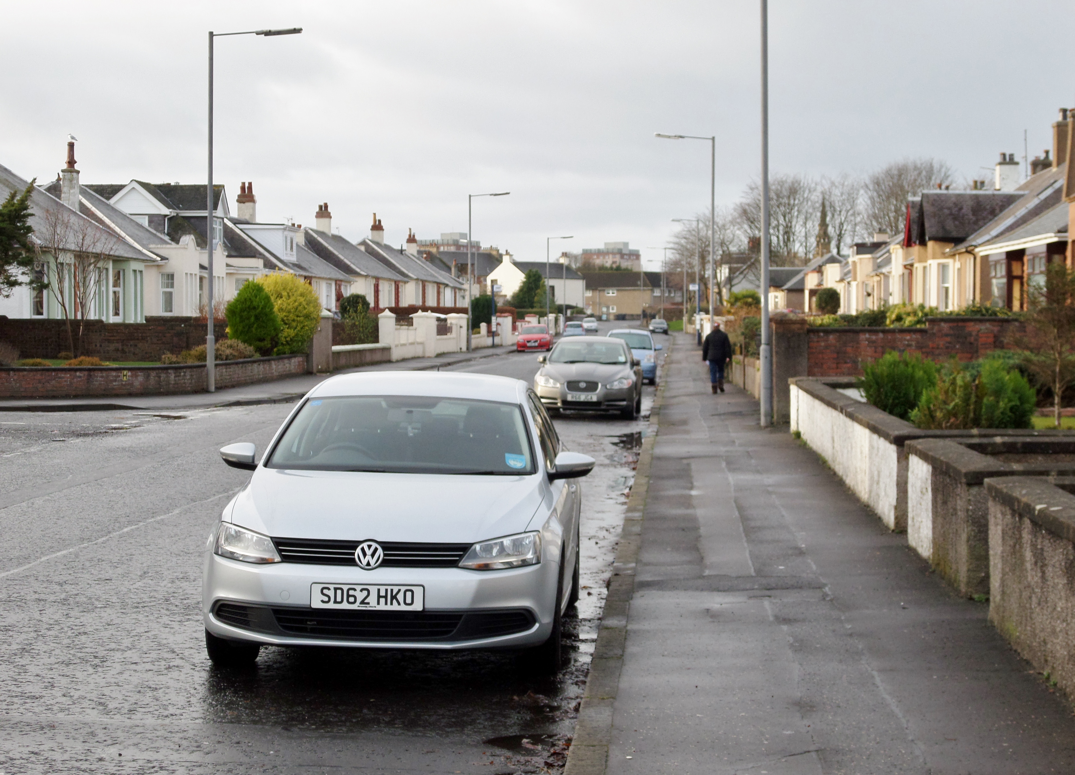 The site of the tram road route at Mill Road in Irvine