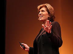 Morrow Cater gives a talk "Bridging the Partisan Divide over Climate" at TED conference in February 2013