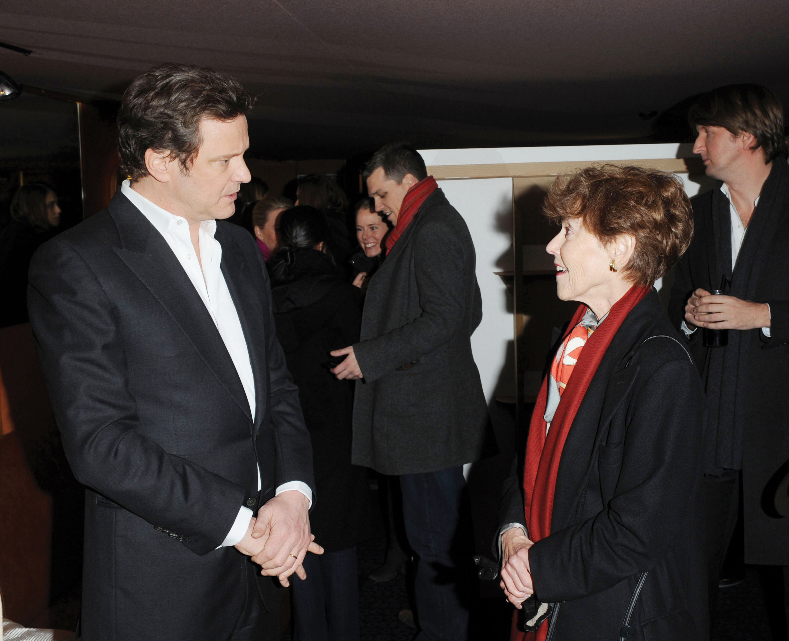 Jane Fraser with Colin Firth