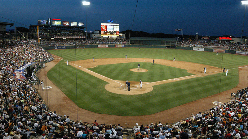 The Dell Diamond in Round Rock, Texas, was the site of Manny Parra's perfect game. The Dell Diamond in Round Rock, Texas, was the site of Manny Parra's perfect game.