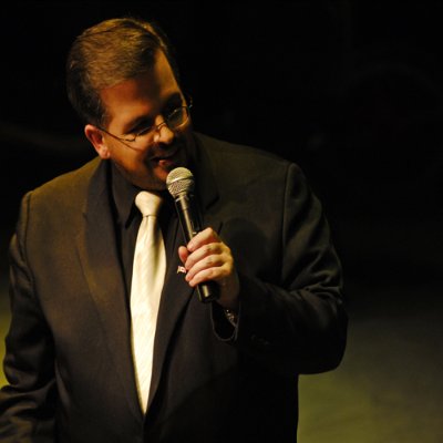 Mr. Alexander on stage