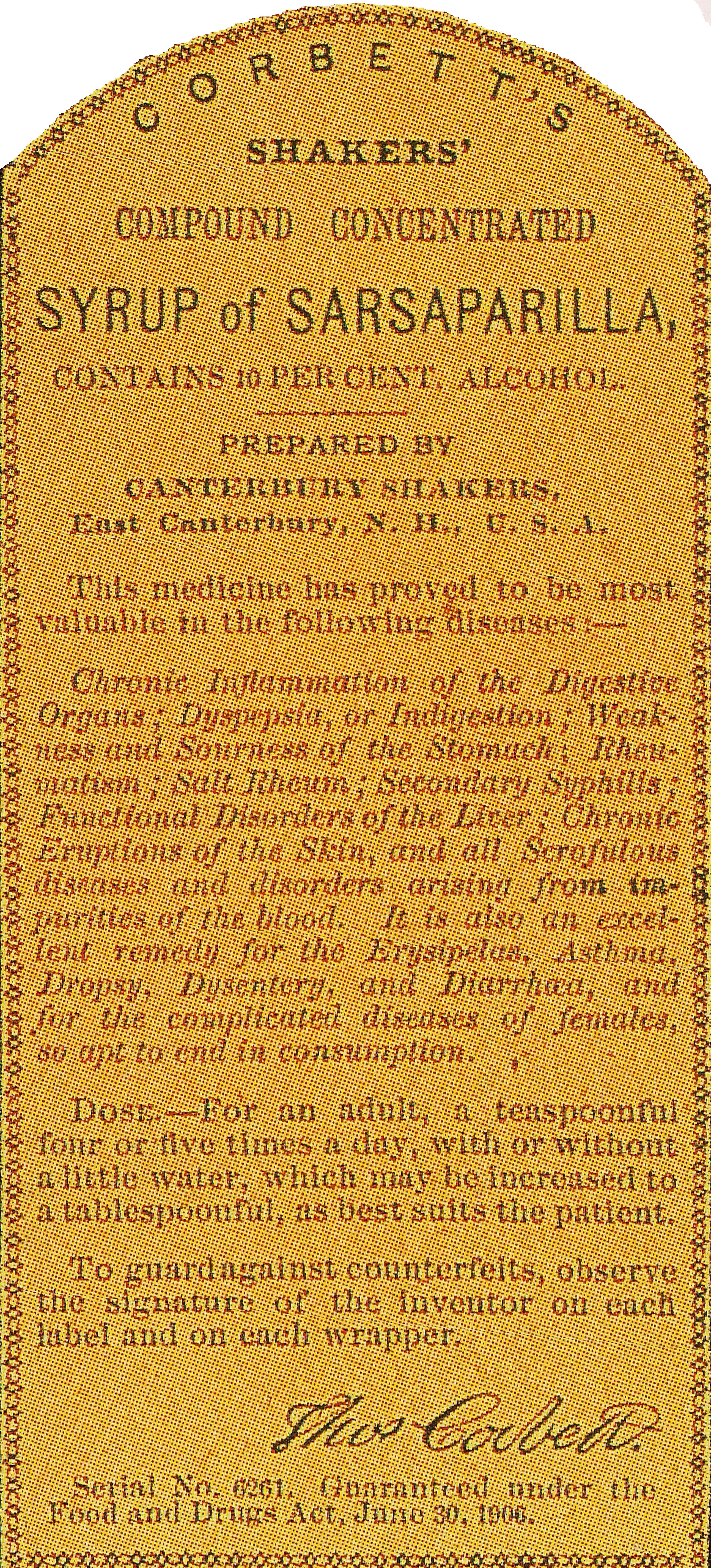 Sarsaparilla syrup