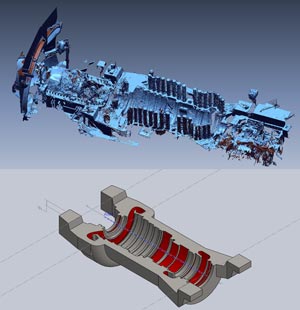 Steam Turbine 3D Scanning Steam Turbine 3D Scanning