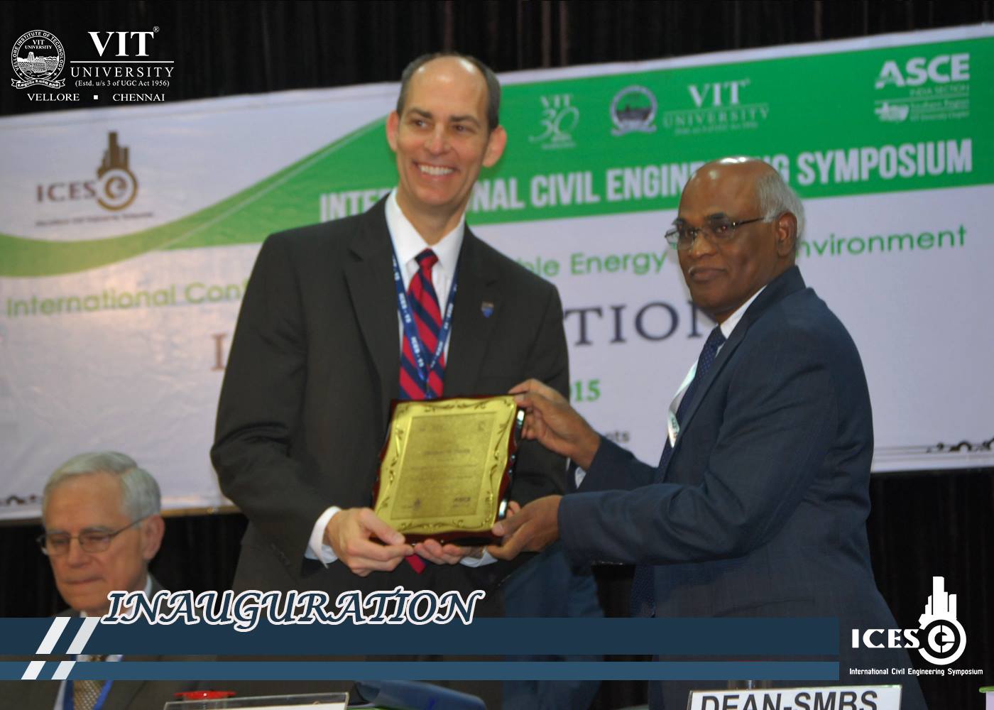 Guest of honor Mr. Smith at the inauguration of ICES'15