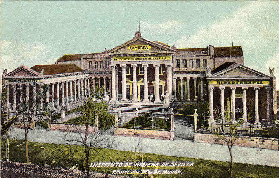 Facade of the Instituto de Higiene del Doctor Murga.