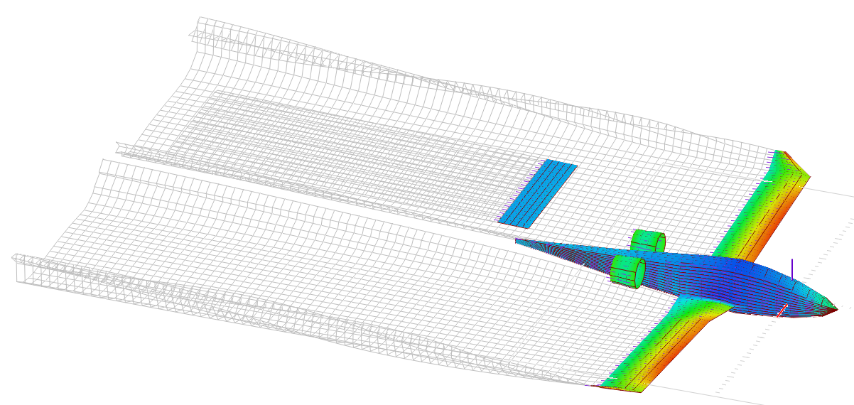 Simulation of a flying airplane in Open VOGEL