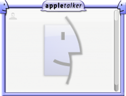 Screenshot of the appletalker Mac OSX dashboard widget