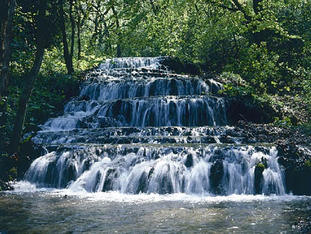 "Fátyol vízesés" (waterfall) in Szilvásvárad