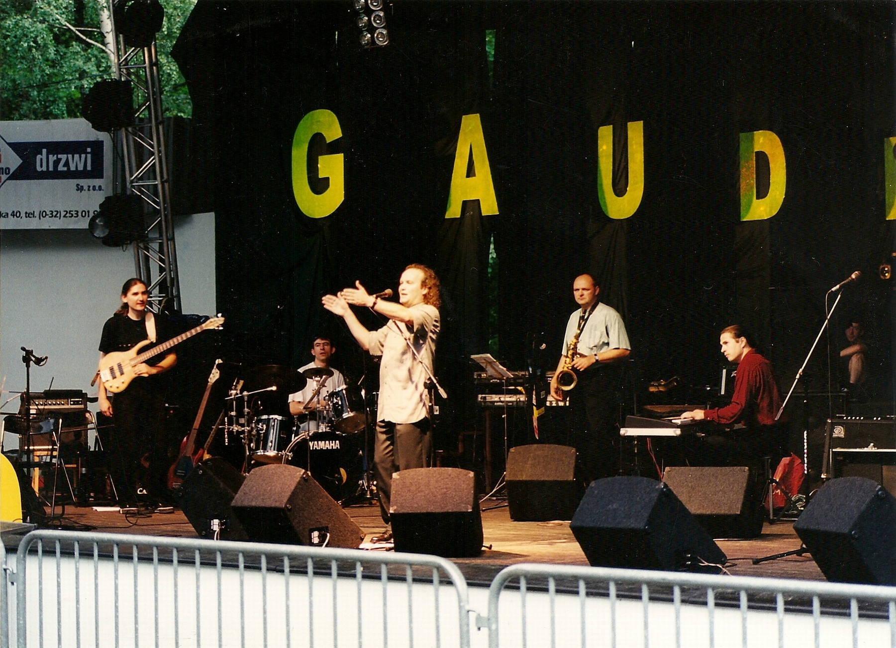Janusz Cedro with a band during the "Gaude Fest" Festival