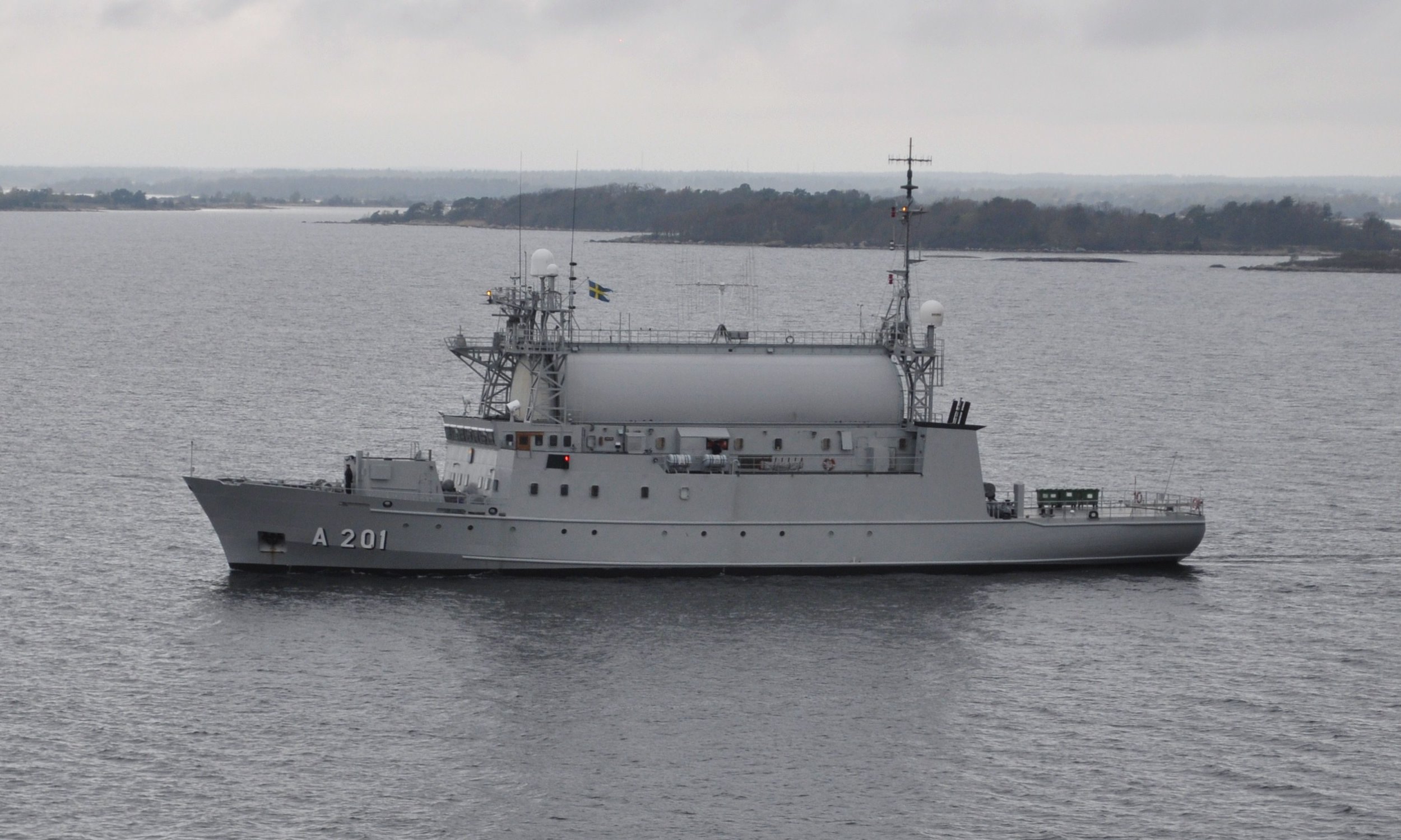 Swedish Navy HSwMS Orion (A201), ELINT-collection ship