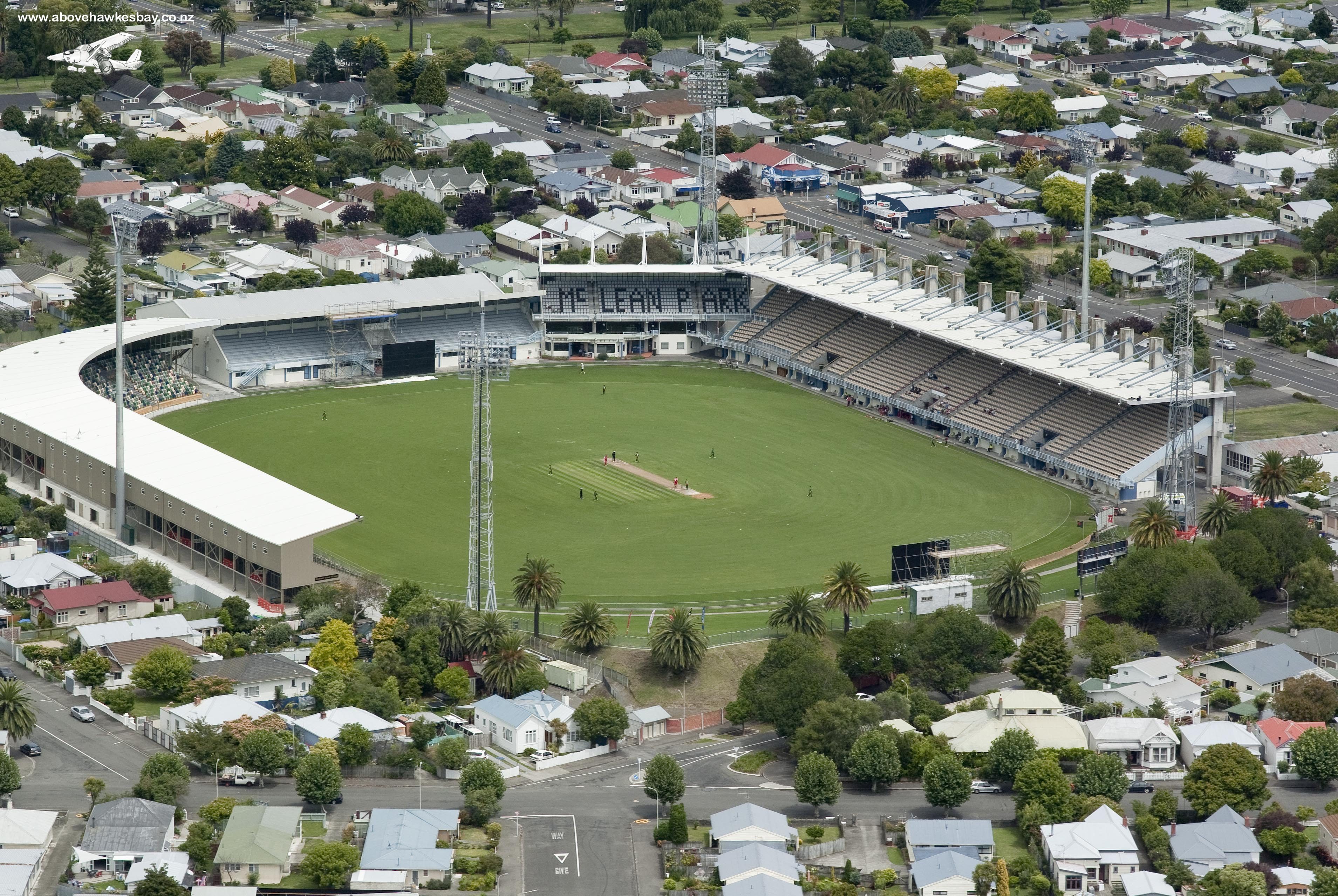 McLean Park from aerial view