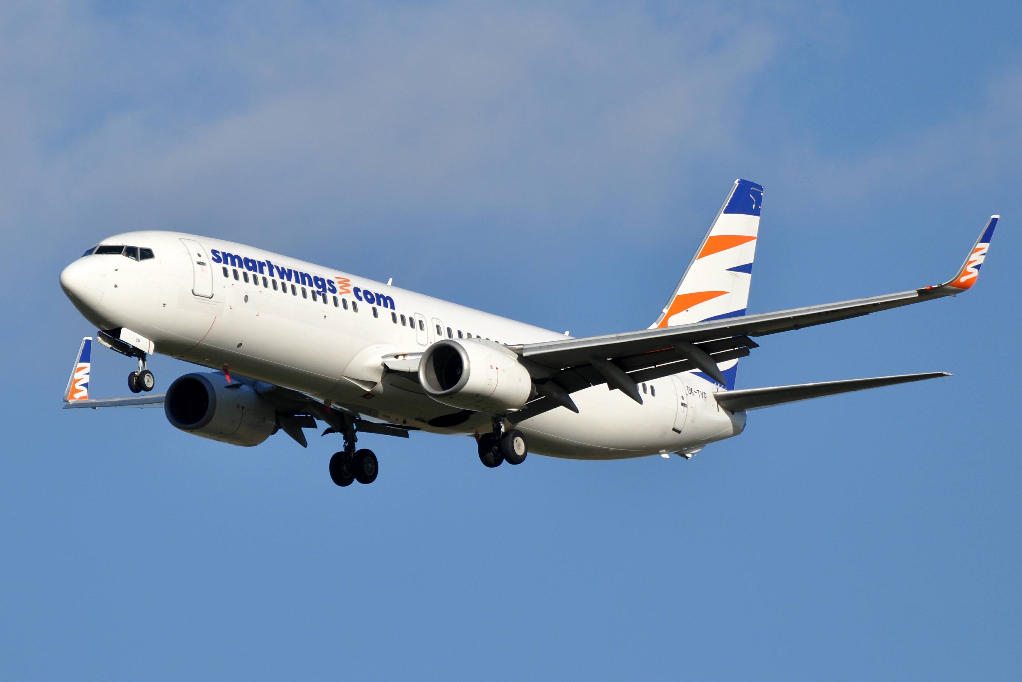 A SmartWings branded Boeing 737-800 operated by Travel Service