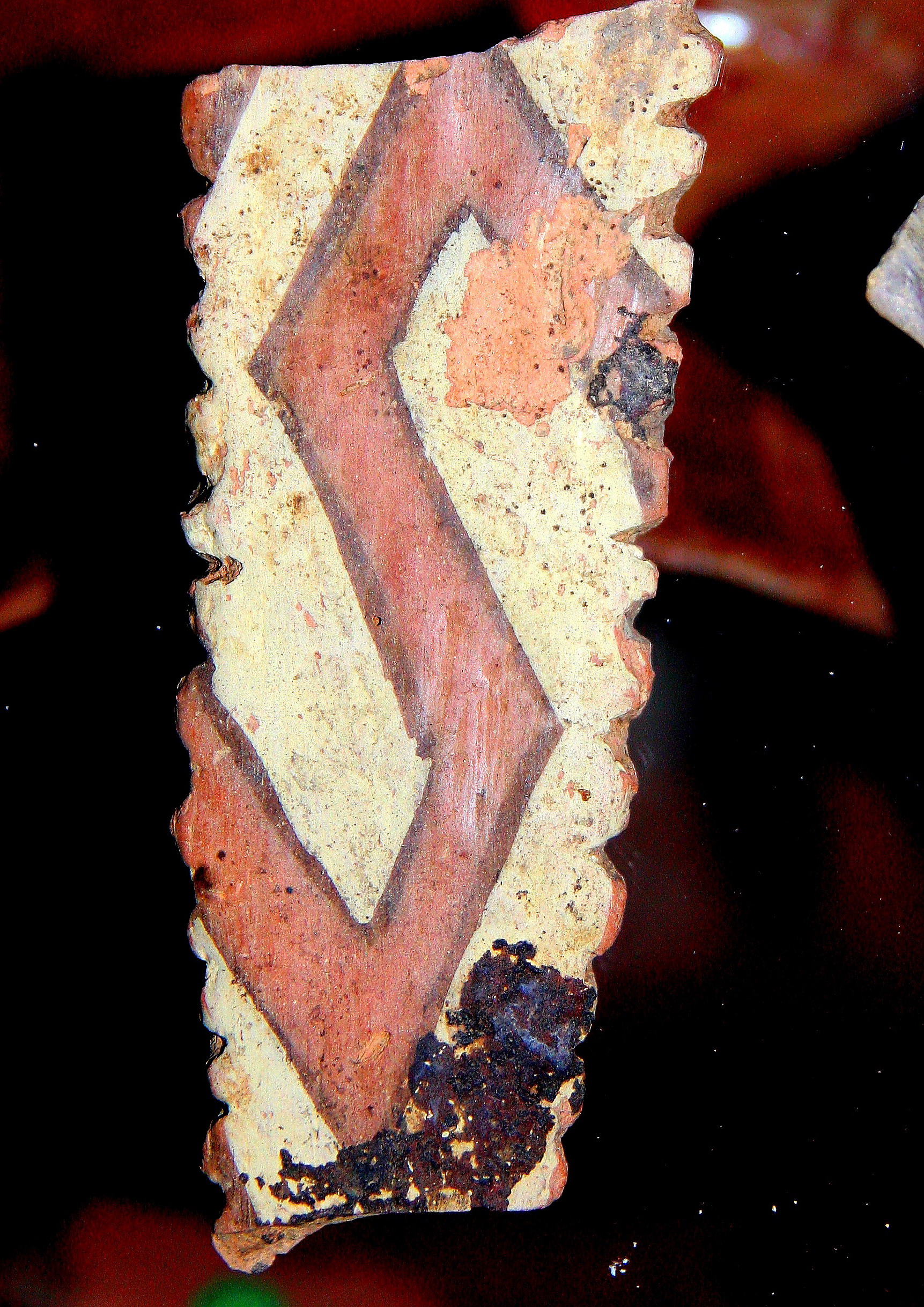 Abstract symbol on Cucuteni pottery Abstract symbol on Cucuteni pottery
