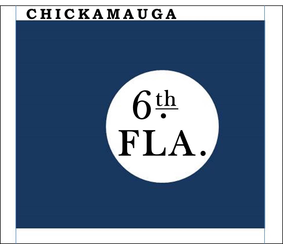 6th Florida Infantry Regimental Colors - Hardee Pattern (ca Late Summer 1862 - March/April 1864) with "Chickamauga" battle honor.