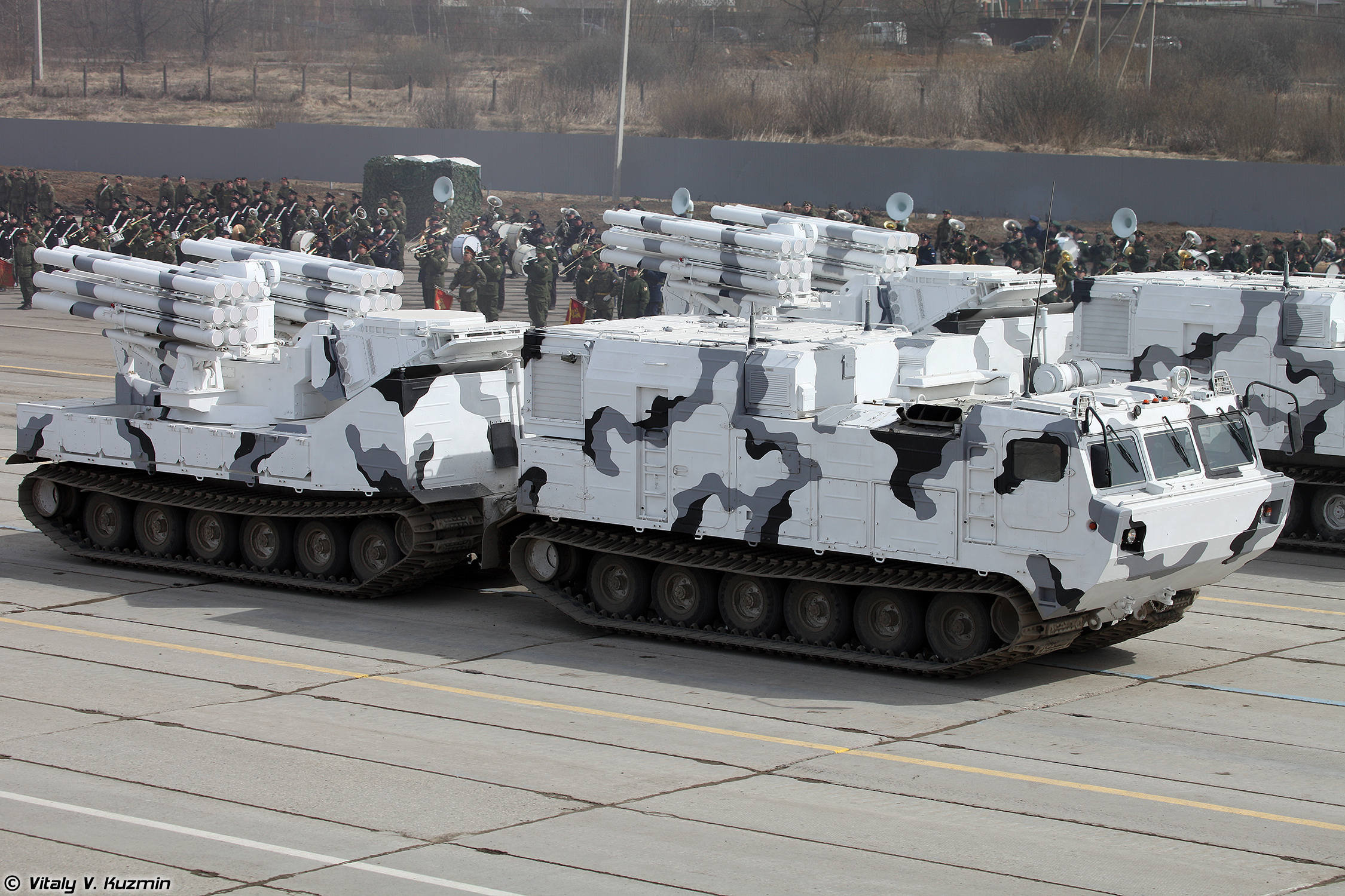 Pantsir-SA air defence system on DT-30PM transporter chassis