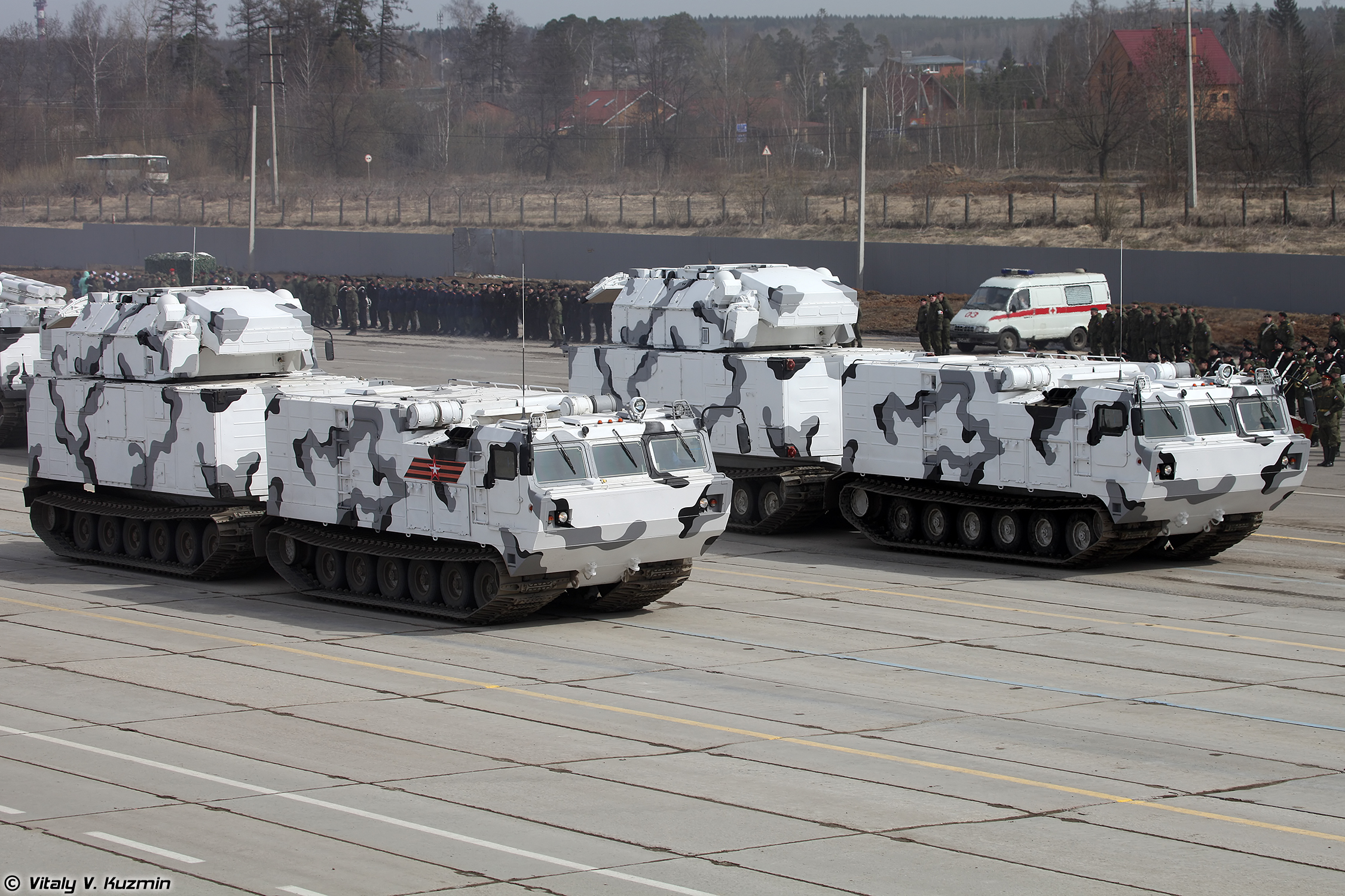 9K331MDT Tor-M2DT air defence system on DT-30PM transporter chassis