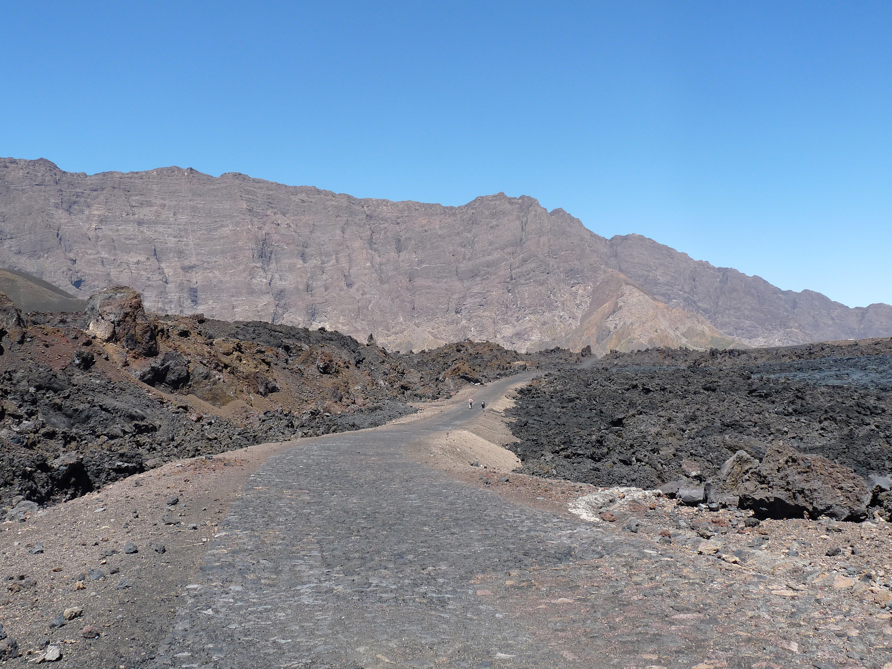 The route before lava flows covered it in late November 2014 The route before lava flows covered it in late November 2014