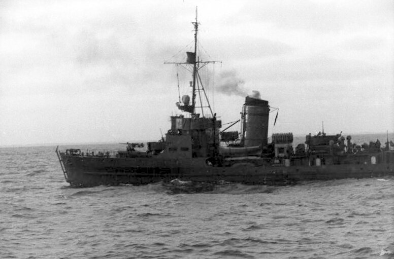 German minesweepers were the mainstay force of the Harbor Security Commands