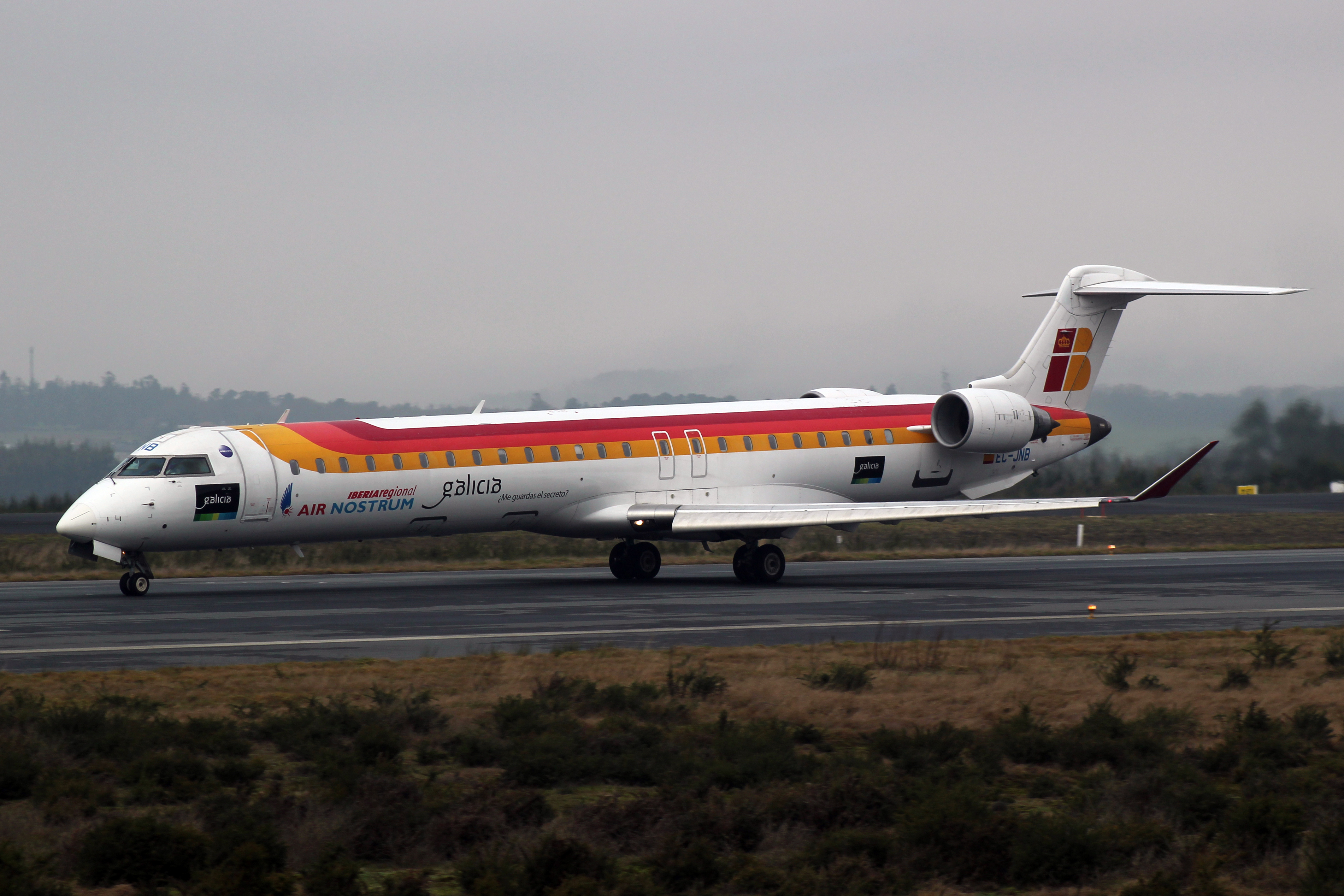 Air Nostrum CRJ-900 at Santiago de Compostela